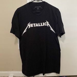 Metallica T-Shirt Black/White Size L